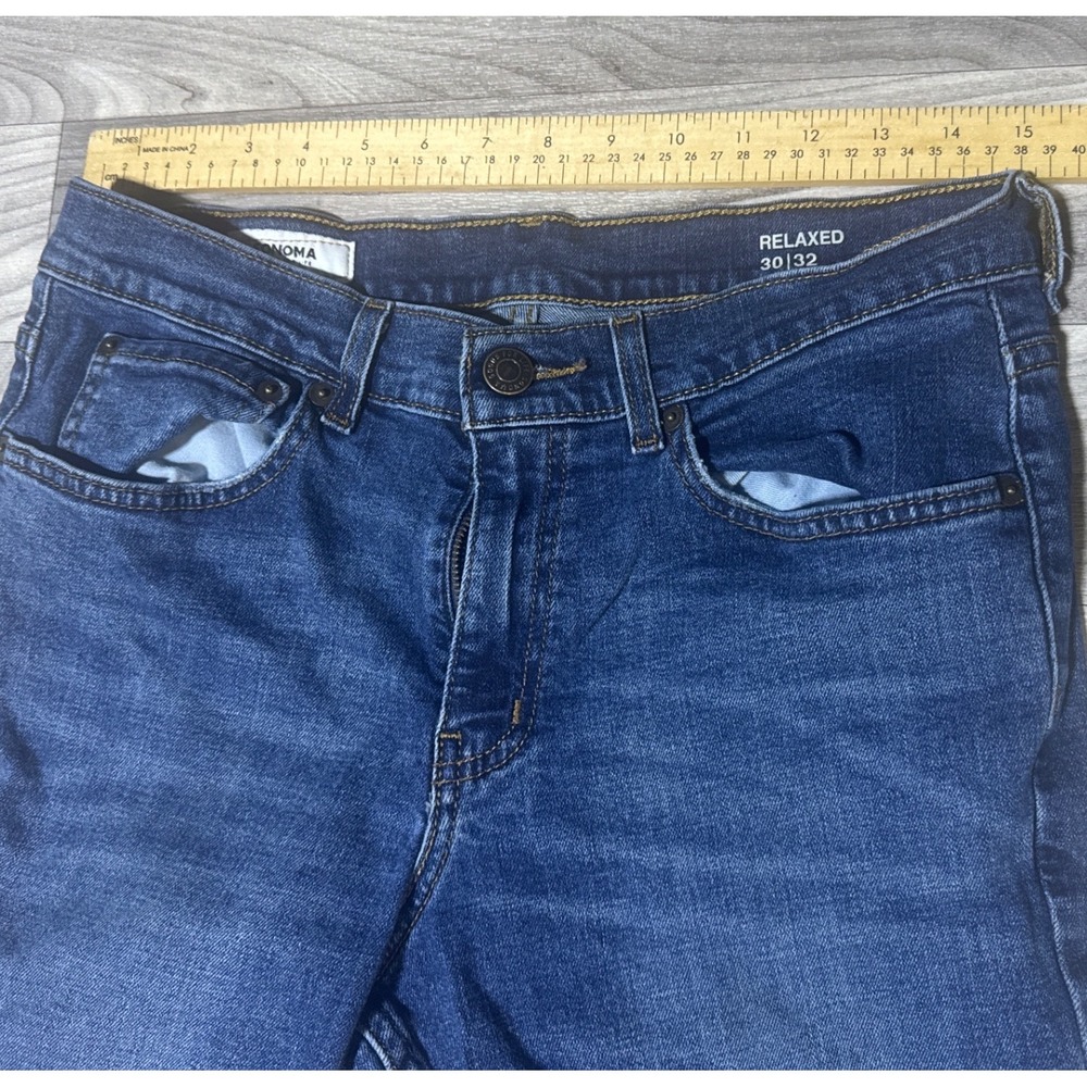 Sonoma Goods For Life Relaxed Fit Jeans Medium Wash Blue Denim 30x32 - Picture 3 of 5